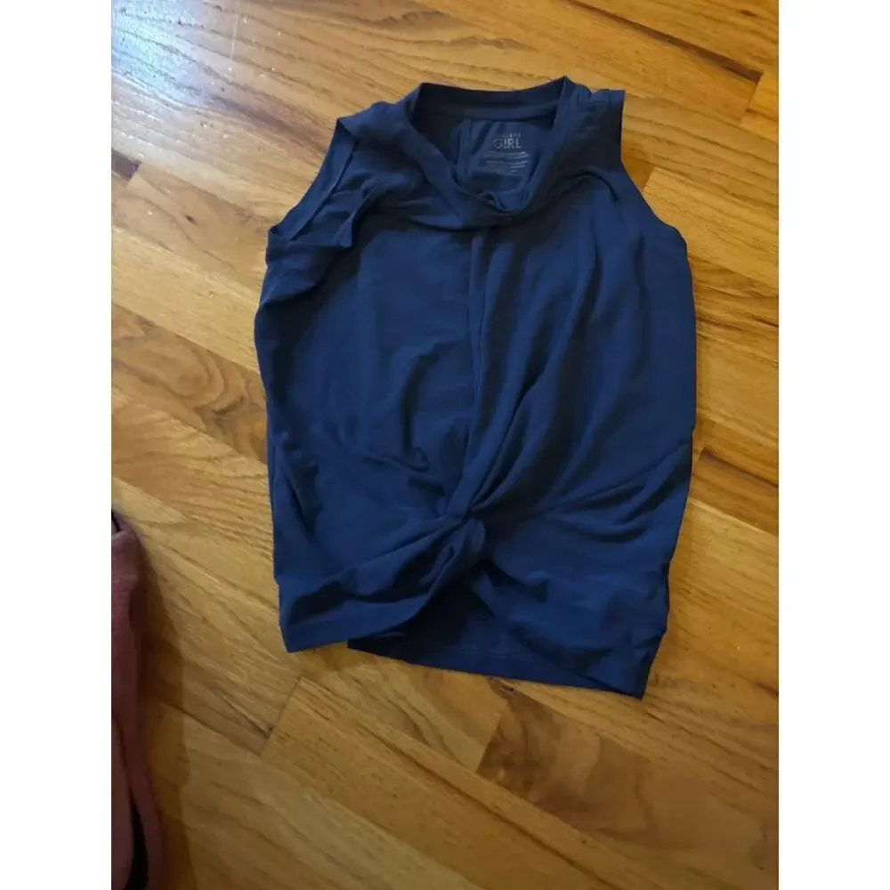 Athleta Girl Twist Around Tank in Navy Blue Size Small (7)